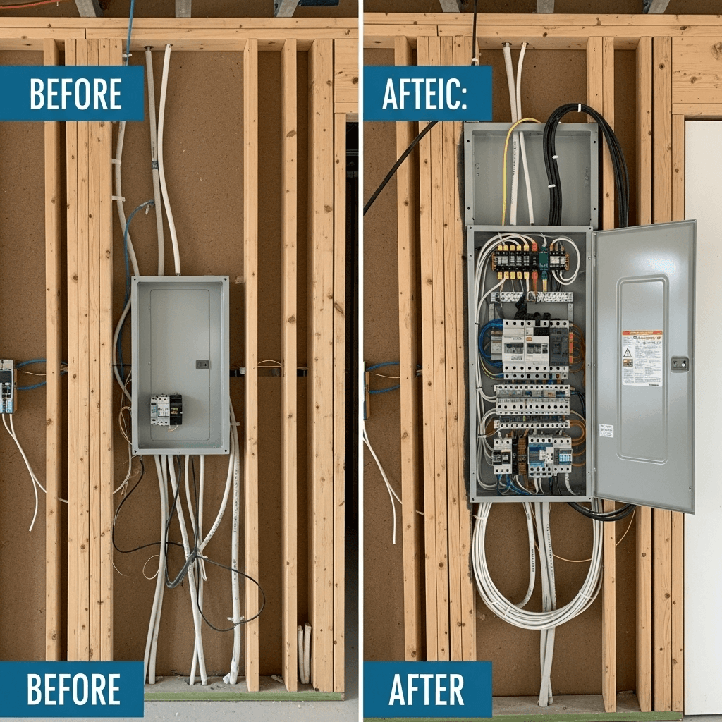 Electrical panel installation